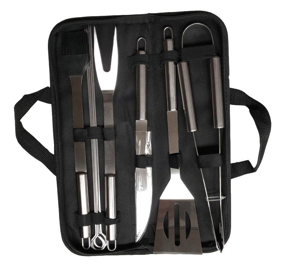 Stainless Steel 4 piece BBQ Tool Set with box