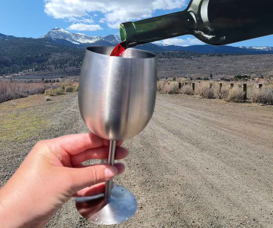 GSI Outdoors Stainless Steel Nesting Wine Goblet